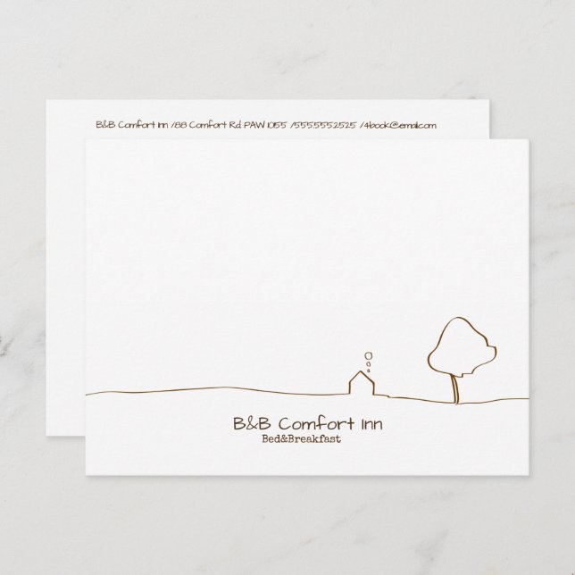 B&B Comfort Inn Postcard (Front/Back)