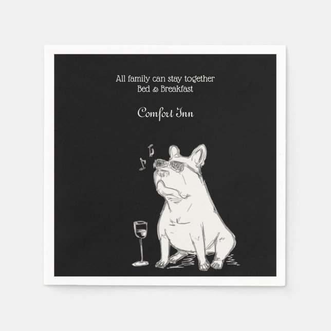 B&B Comfort Inn with Pets Napkin (Front)