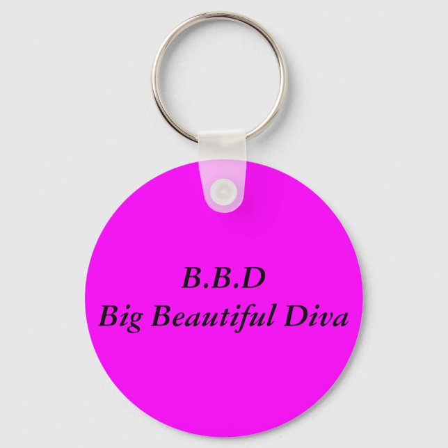 B.B.DBig Beautiful Diva Key Ring (Front)