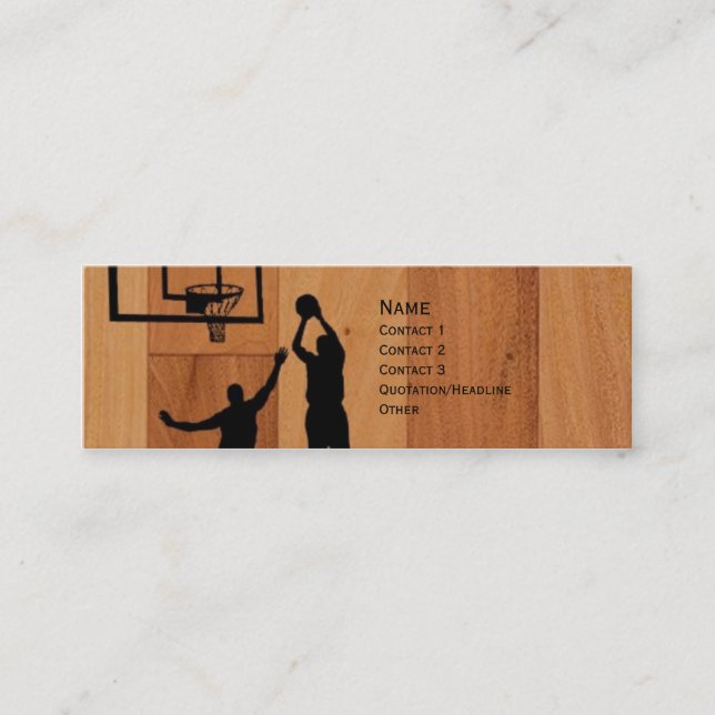 B-ball Mini Business Card (Front)