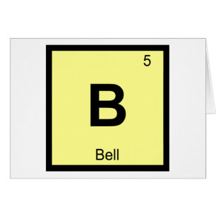 B - Bell Music Chemistry Periodic Table Symbol