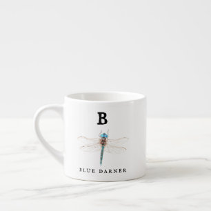 "B" Blue Darner Espresso Cup