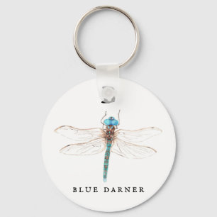 "B" Blue Darner Key Ring