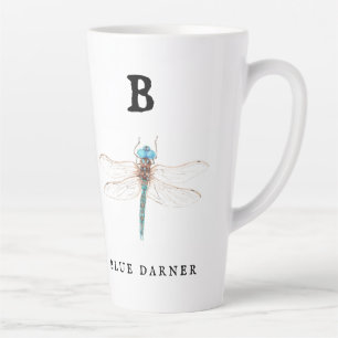 "B" Blue Darner  Latte Mug