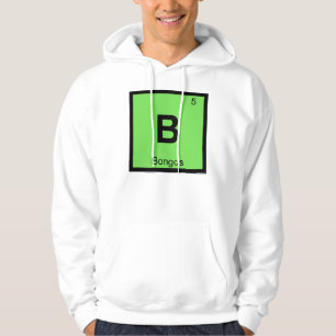 B - Bongos Music Chemistry Periodic Table Symbol Hoodie