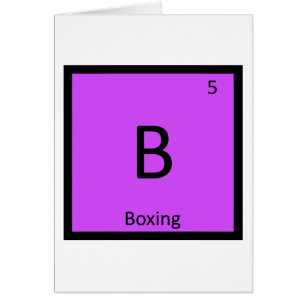 B - Boxing Sports Chemistry Periodic Table Symbol