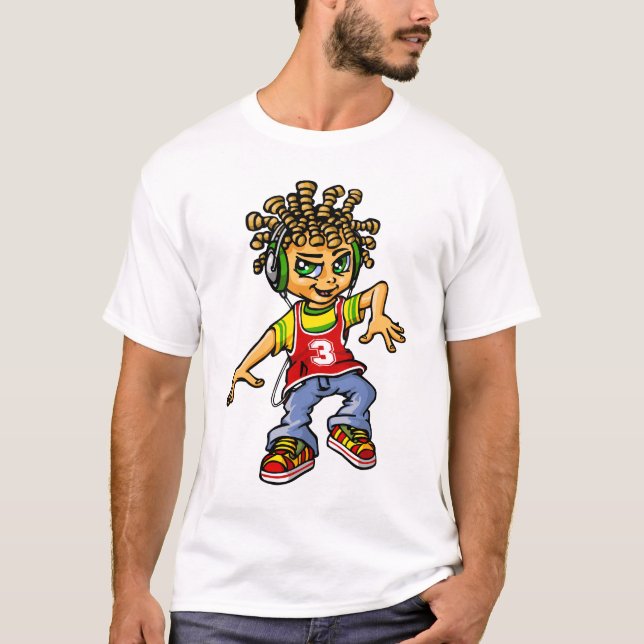B boy and dreadlocks T-Shirt (Front)
