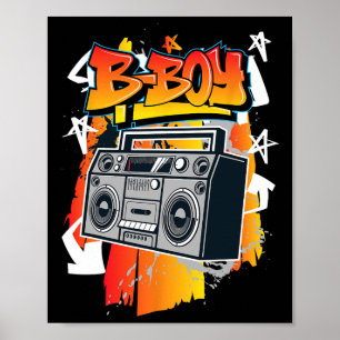 B-boy Hip-hop Break Dancing  Poster