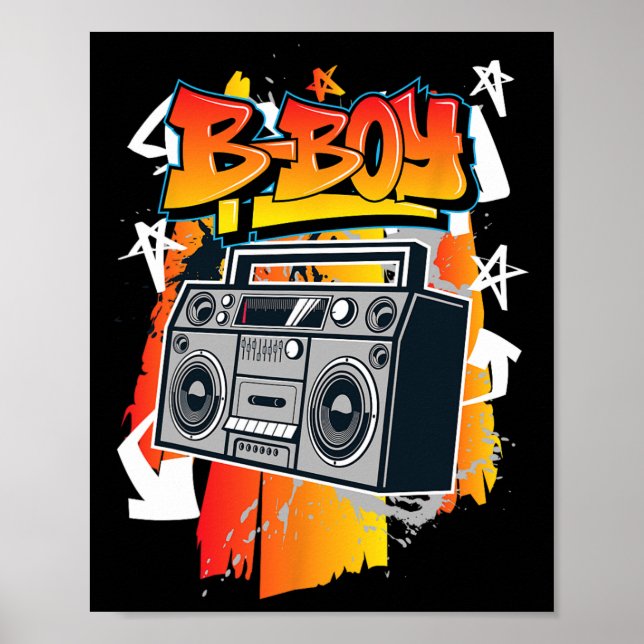 B-boy Hip-hop Break Dancing  Poster (Front)