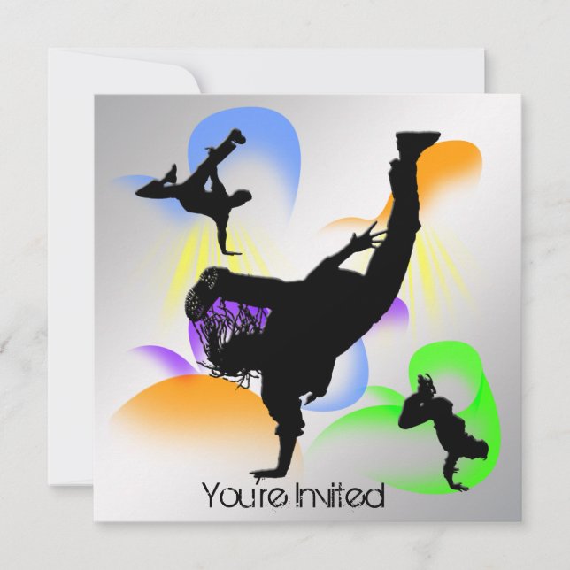B-Boying Party Invitation (Front)