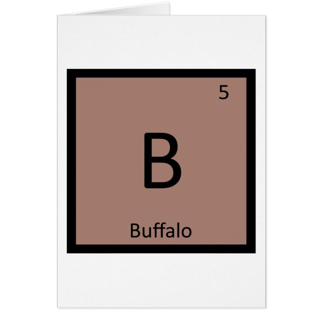 B - Buffalo Buffalo Chemistry Symbol (Front)