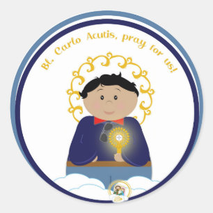 B. Carlo Acutis Classic Round Sticker