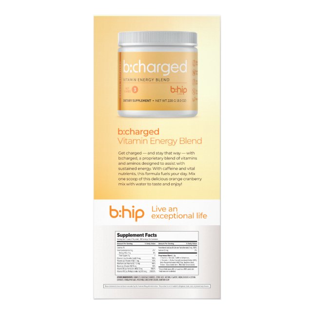 b:charged rack card (Front)