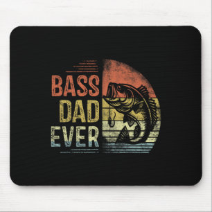 B Dad Ever Fishing Gifts Dad Birthday Vintage Mouse Pad