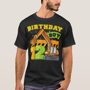 B-Day Boy 12 Years Old Digger Builder Construction T-Shirt