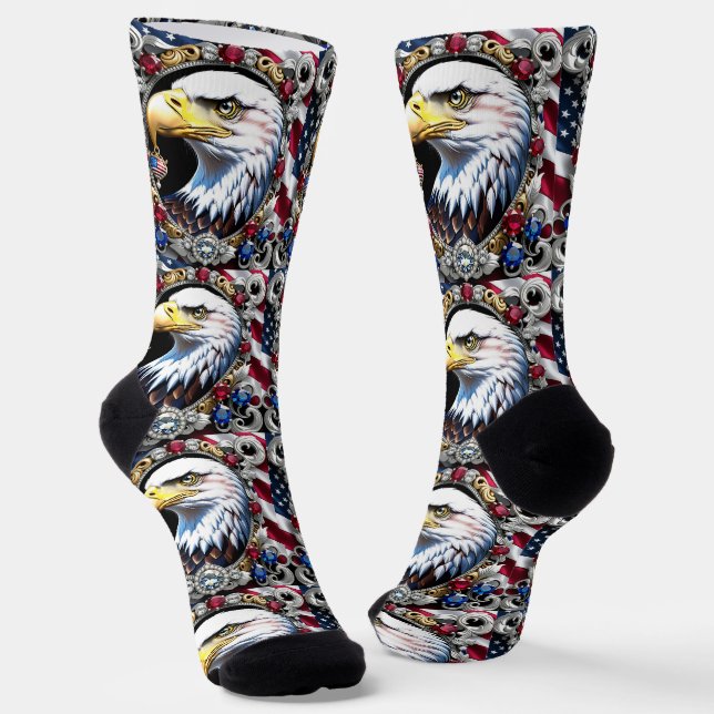 B&E Socks Bold and Elaborate Design 002218 (Angled)