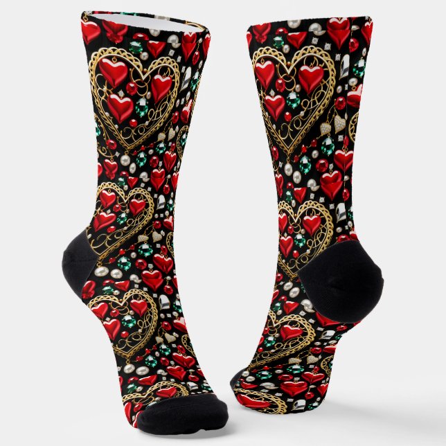 B&E Socks Bold and Elaborate Design 002227 (Angled)