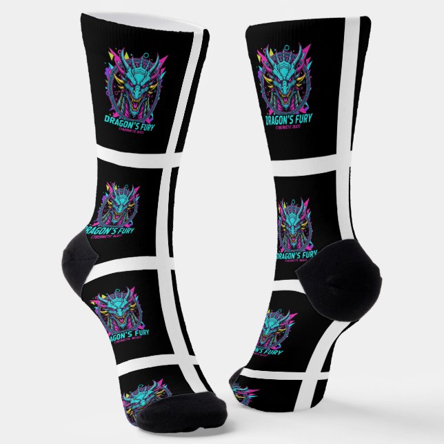 B&E Socks Bold and Elaborate Design 002237 (Angled)