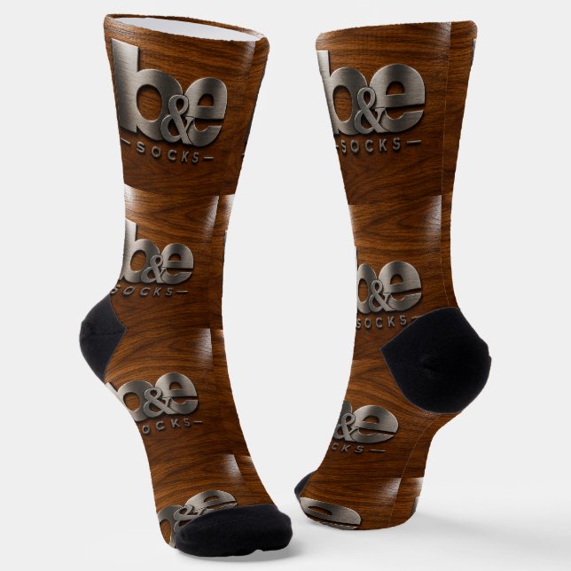B&E Socks Bold and Elaborate Design 002274 (Angled)