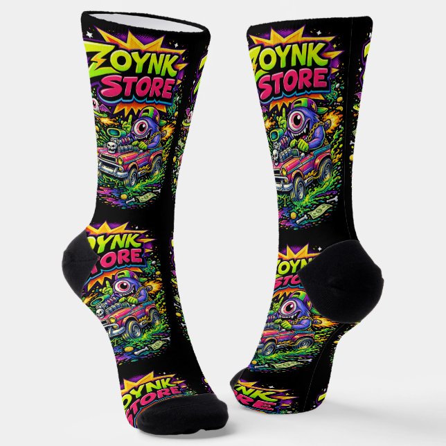 B&E Socks Bold and Elaborate Design 002284 (Angled)