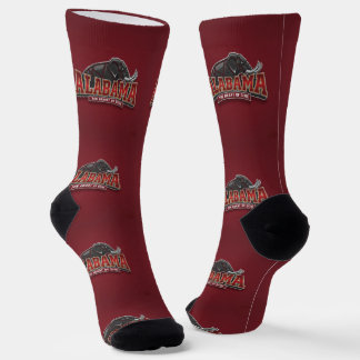 B&E Socks Bold and Elaborate Design 00377 Alabama