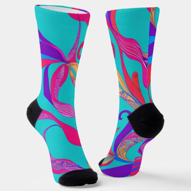 B&E Socks Bold & Elaborate Design 0048978 (Angled)