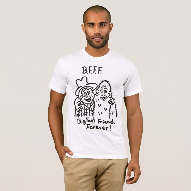 B.F.F.F. Big Foot Friends Forever T-shirt (Front Full)