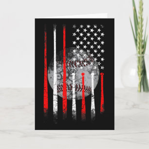 B Fish 4th Of July American Us Flag Patriotic Fish Card