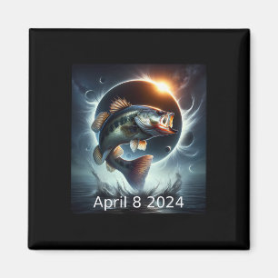 B Fish Solar Eclipse April 8 2024 Magnet