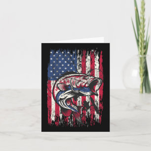 B Fishing Shirt American Usa Flag Fisherman Tee Me Card