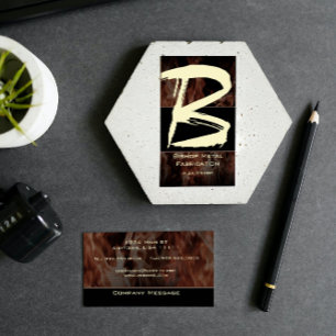 B Flame Monogram Business Card