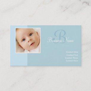 B for Baby Blue Business Cards