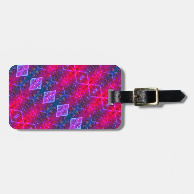 B & GL Ikat 12 Miami Luggage Tag (Front Horizontal)