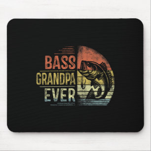 B Grandpa Ever Fishing Gifts Grandpa Birthday Vint Mouse Pad