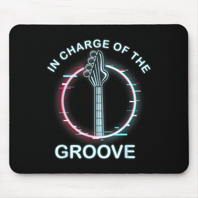 B Guitar Music Cool B-player  Mouse Pad (Front)