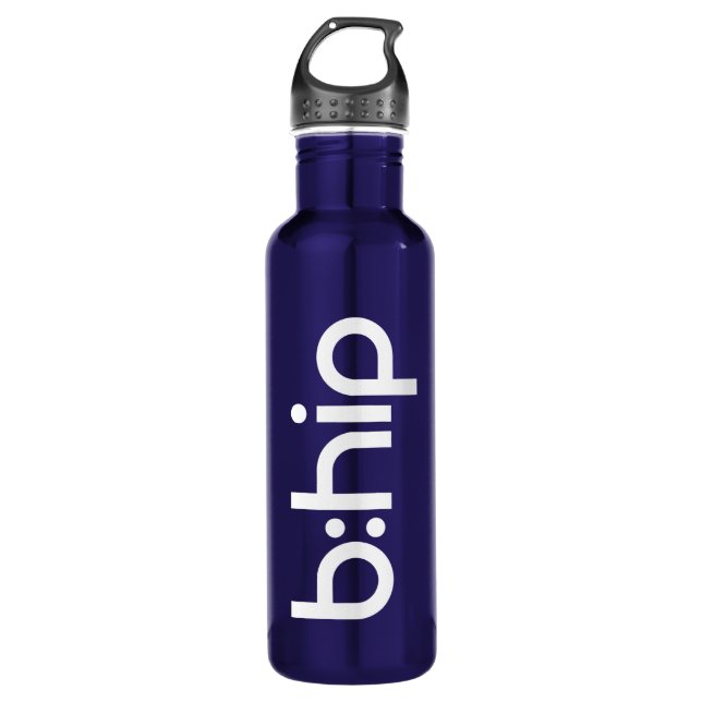 b:hip - blue 710 ml water bottle (Front)