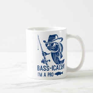 B-ically I Am A Pro Fishing Funny Fisherman Fish Coffee Mug