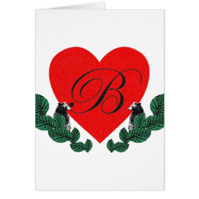 B in a heart (Front)