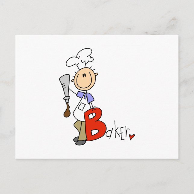 B is for Baker Postcard (Front)