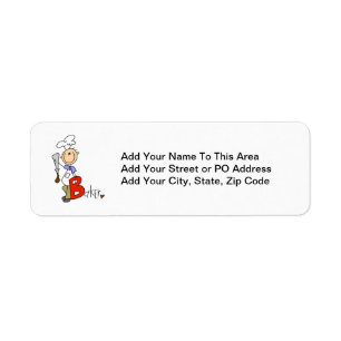 B is for Baker Return Address Label