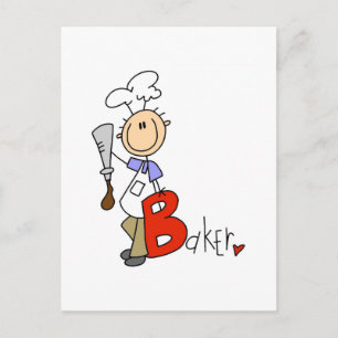 B is for Baker Tshirts and Gifts Postcard