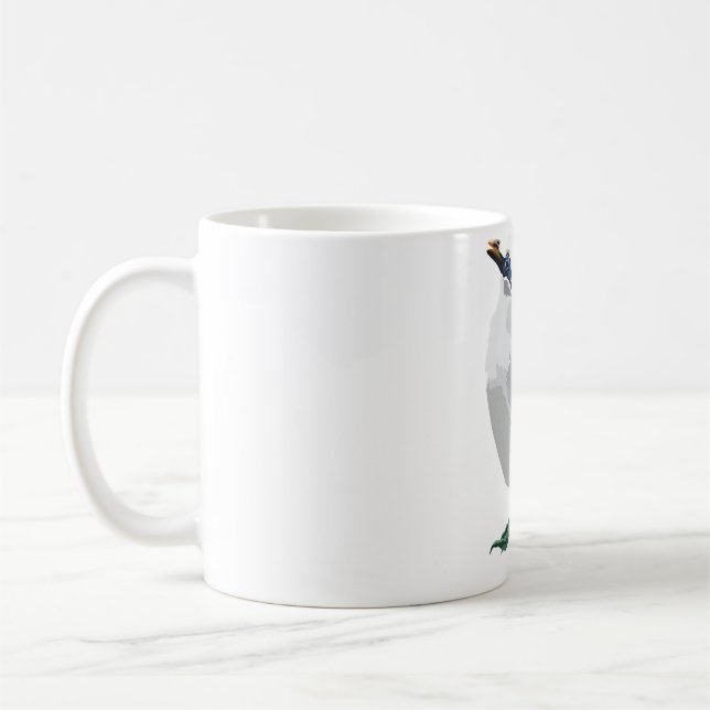 B is for Bali Starling  Coffee Mug (Left)