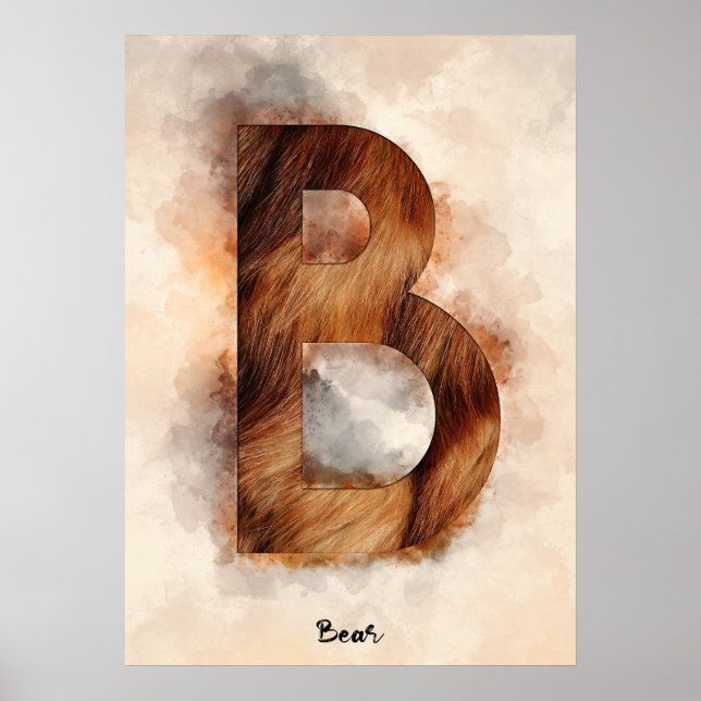 B is For Bear Poster (Front)