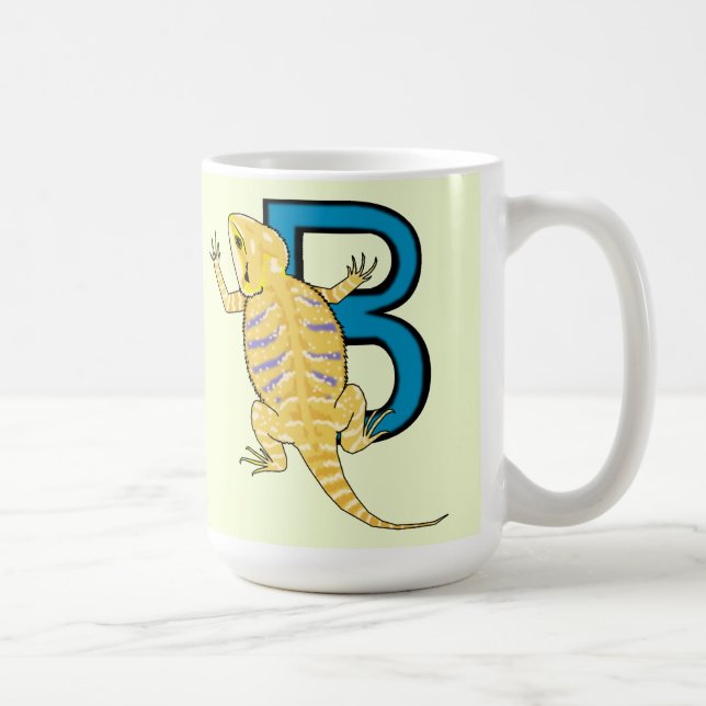 B is for Bearded Dragon Coffee Mug (Right)