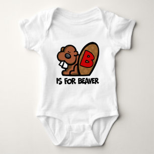 B Is For Beaver Baby Bodysuit