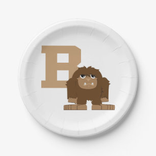 B is for Bigfoot Paper Plate