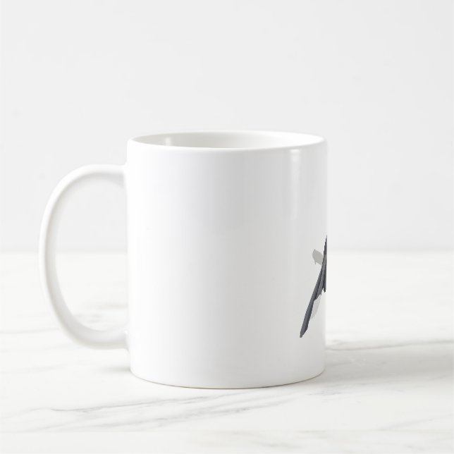 B is for Black Hornbill Coffee Mug (Left)