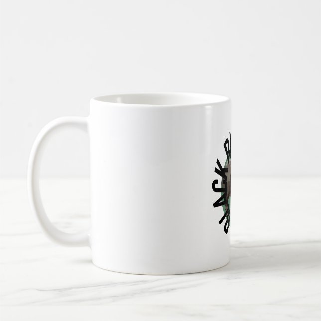 B is for Black Rhino Keeper Coffee Mug (Left)