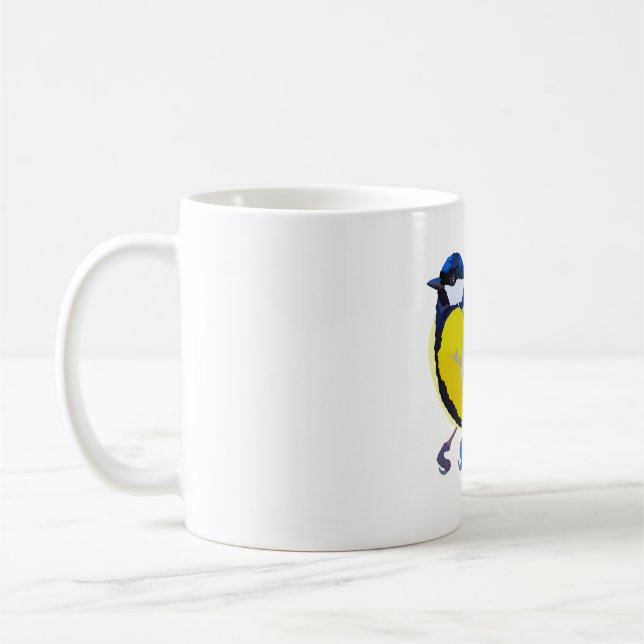 B is for Blue Tit  Coffee Mug (Left)