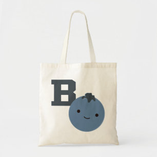 B is for Blueberry Tote Bag